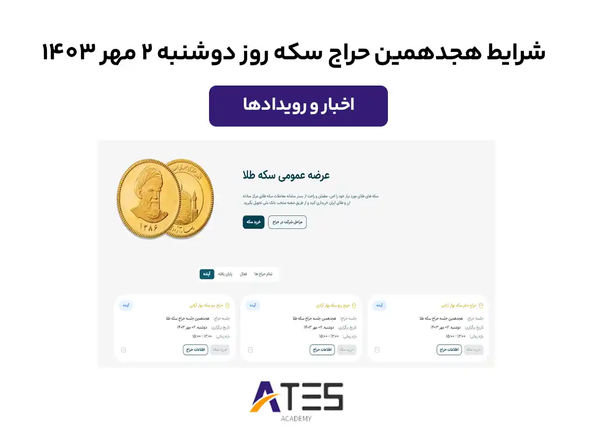 هجدهمین حراج سکه