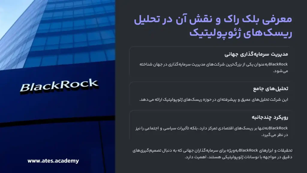 معرفی BlackRock و نقش آن در تحلیل ریسک‌های ژئوپولیتیک